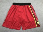 NBA Atlanta Hawks Homme Basketball Shorts Rouge